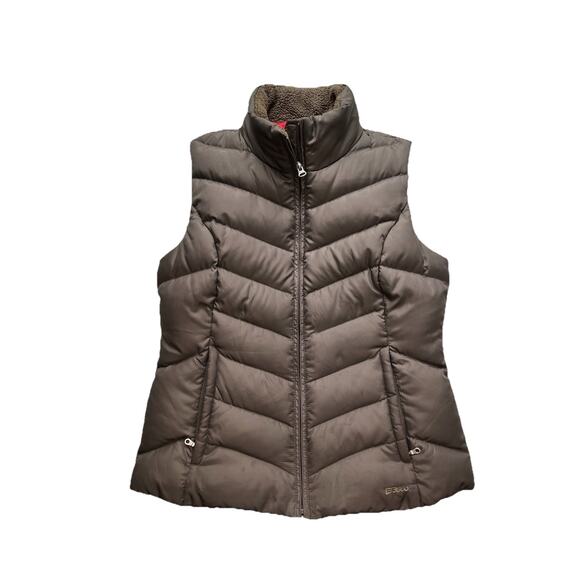Eddie Bauer Goose Down EB 550 Puffer Vest Women’s Small Brown Outdoor - Picture 1 of 8